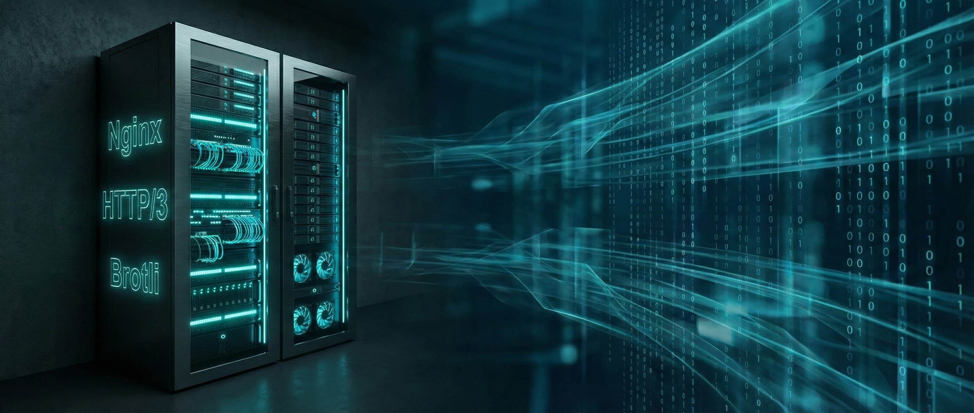 Обложка статьи «Nginx на стероидах: HTTP/3, Brotli и безопасность»
